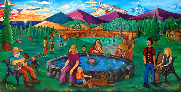 “Healthy Rural Community Living” Mural by Malakai Schindel
